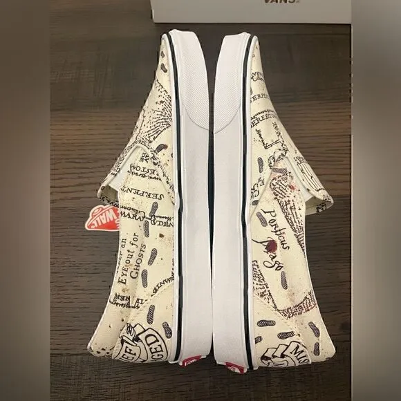 Vans Limited Edition Harry Potter Classic Slip-On Shoes Marauder’s Map