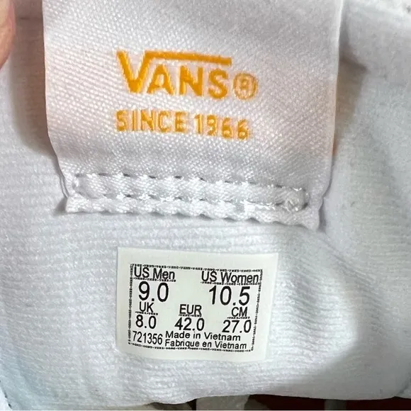 VANS Lowland Comfycush Flames Unisex Shoe Size 9 Men’s or 10.5 Women’s #257