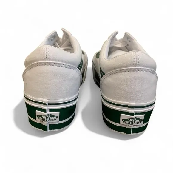 Vans Men's or Women’s White and Green Sneakers