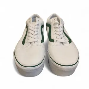 Vans Men's or Women’s White and Green Sneakers