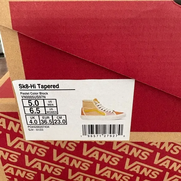 Vans NWT Unisex SK8-Hi Tapered Shoes in Sz 6.5 &amp; 7