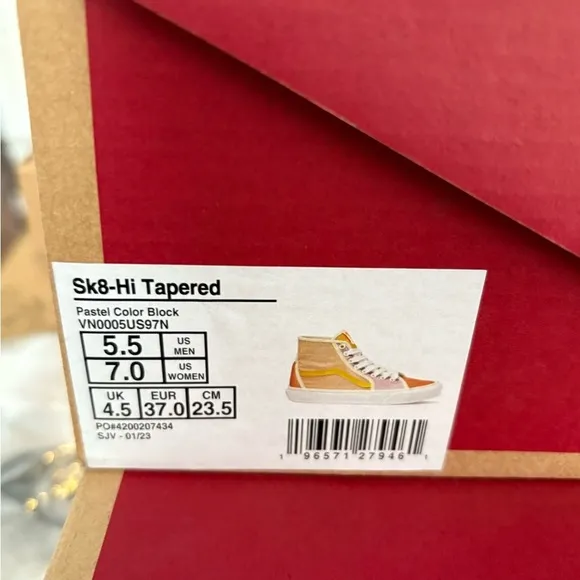 Vans NWT Unisex SK8-Hi Tapered Shoes in Sz 6.5 &amp; 7