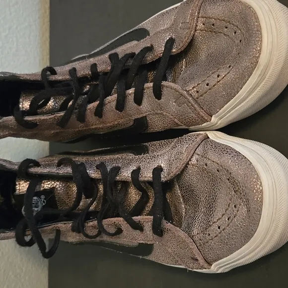 Vans Off The Wall Metallic Unisex Men’s 6 Women’s 7.5 Hi Top Athletic Shoes