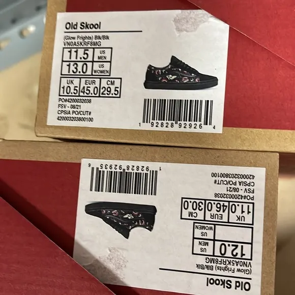 Vans Old Glow Frights Black/Black Men’s