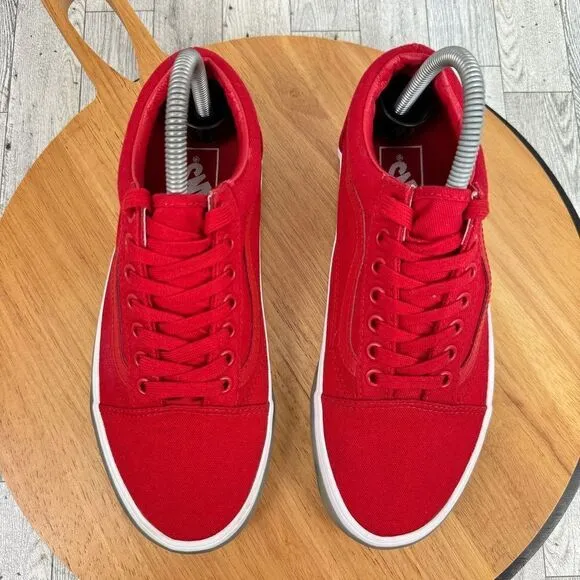 Vans Old Skool OTW Foxing Translucent Sneakers Shoes Racing Red 6.5 Men 8 Women