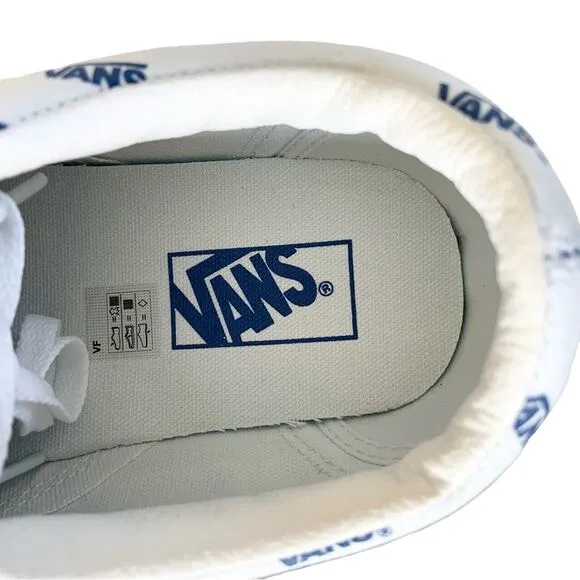Vans Old Skool Sneakers True White All Over Print Logo Shoes Men’s 11.5 NEW