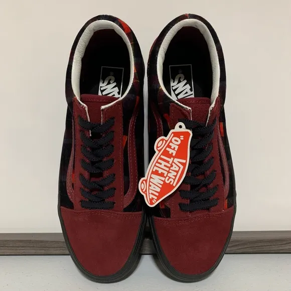 Vans Old Skool Stackform 'Velvet Plaid' Shoes-Size 7.5 NWT