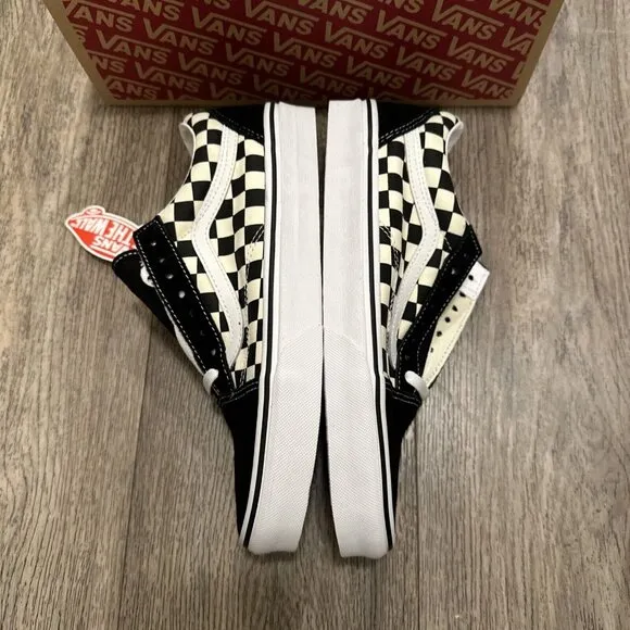 Vans OLD SKOOL Unisex Checkerboard VN0A38GIP0S Low Top Skateboard Shoes Sz 8.5