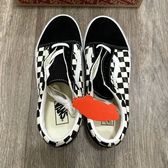 Vans OLD SKOOL Unisex Checkerboard VN0A38GIP0S Low Top Skateboard Shoes Sz 8.5