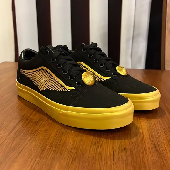 Vans Old Skool X Harry Potter Golden Snitch shoes sneakers new Mens 6 Womens 7.5