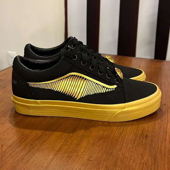 Vans Old Skool X Harry Potter Golden Snitch shoes sneakers new Mens 6 Womens 7.5