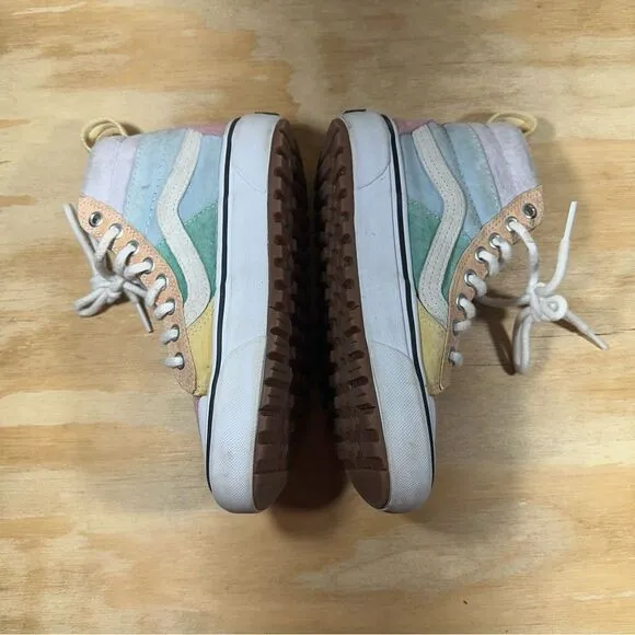 Vans Pastel Rainbow Shoes Women’s Size 5