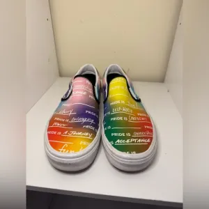 Vans Pride shoes women’s size 8.5 men’s size 7 rainbow