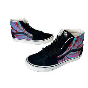 Vans Retro Mart Sk8-Hi Skate Shoes Sneakers Men's 8/ Women's 9.5 Unisex Blue Red