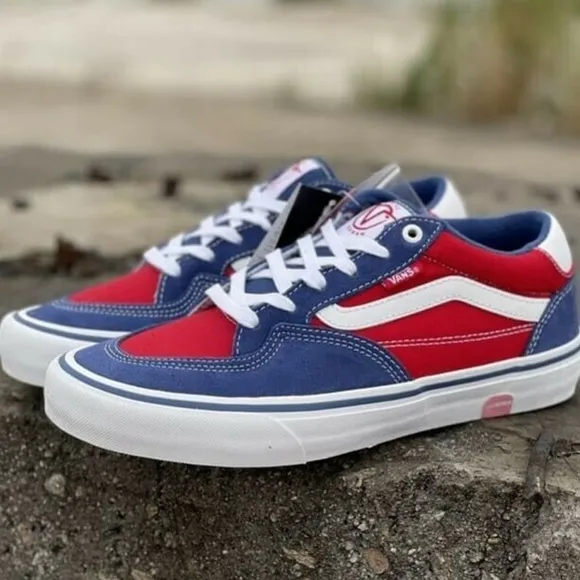 VANS | Rowan Pro Skate Shoes - Navy / Red