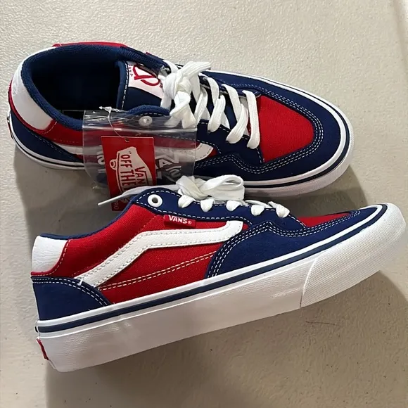 VANS | Rowan Pro Skate Shoes - Navy / Red