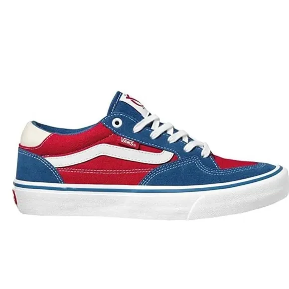VANS | Rowan Pro Skate Shoes - Navy / Red
