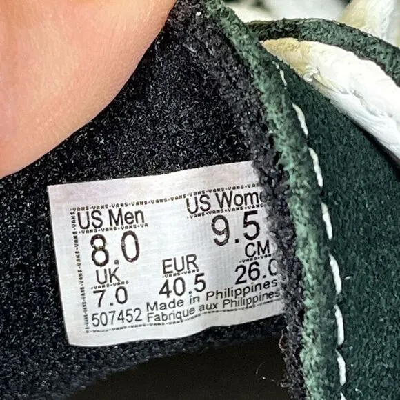 Vans Saddle Sid Pro Shoes women’s 9.5, Forrest Green