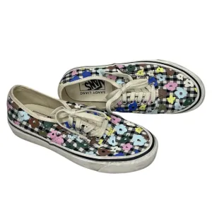 Vans Shoes X Sandy Liang Floral Gingham Checkered Lace Up Mens 6.5 Womens 8