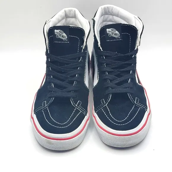 Vans Sk8-Hi Bolt Unisex Shoes Size 9, 10.5 Black/White #1204