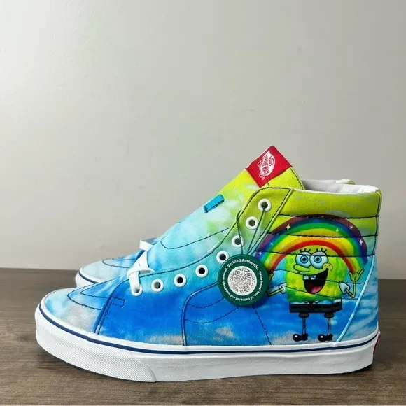 Vans Sk8-HI DX SpongeBob SquarePants Imaginaaation Unisex Shoe Size 10.5 of 12