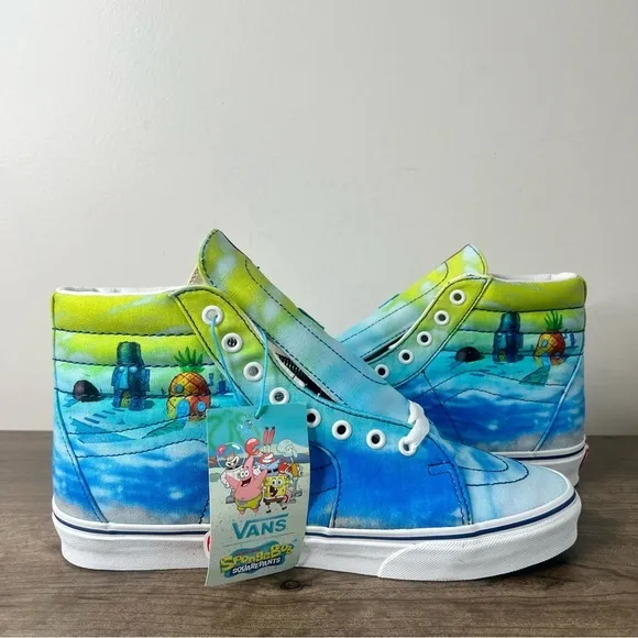Vans Sk8-HI DX SpongeBob SquarePants Imaginaaation Unisex Shoe Size 10.5 of 12