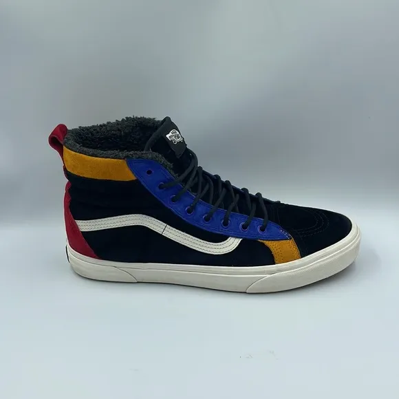 Vans Sk8-Hi Mte Dx Scotchgard Shoes Black /Multi Color Men’s Sz 13