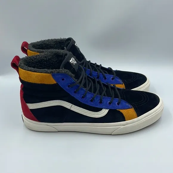 Vans Sk8-Hi Mte Dx Scotchgard Shoes Black /Multi Color Men’s Sz 13