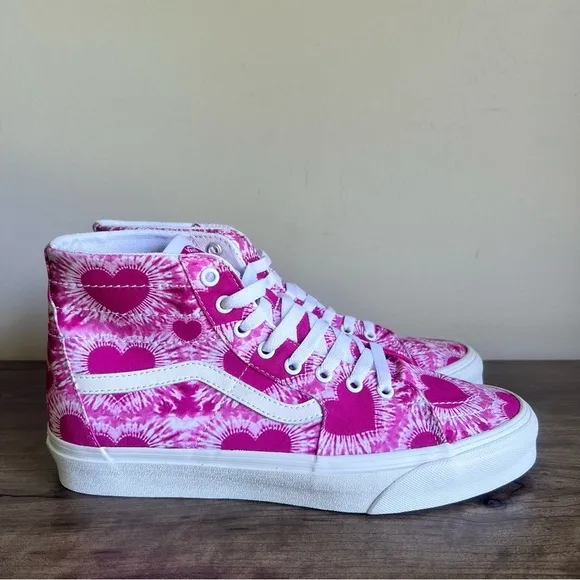 Vans SK8-Hi Tapered Pink Hearts Unisex Shoe Size 10 or 12 SKU#241113