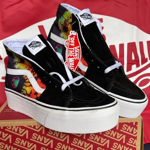 Vans Sk8-Hi TaperedParadoxical Black/MultiVNOA5JMKBMLWMNS Platforms - sneaker