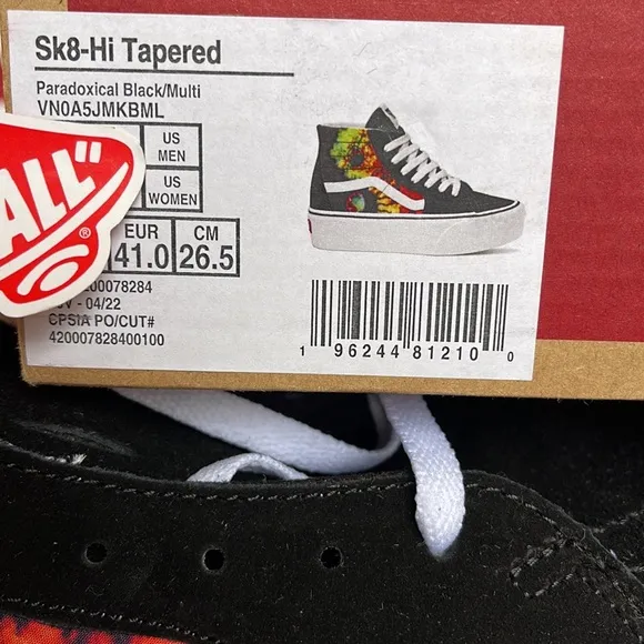 Vans Sk8-Hi TaperedParadoxical Black/MultiVNOA5JMKBMLWMNS Platforms - sneaker