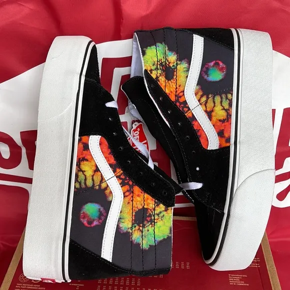 Vans Sk8-Hi TaperedParadoxical Black/MultiVNOA5JMKBMLWMNS Platforms - sneaker