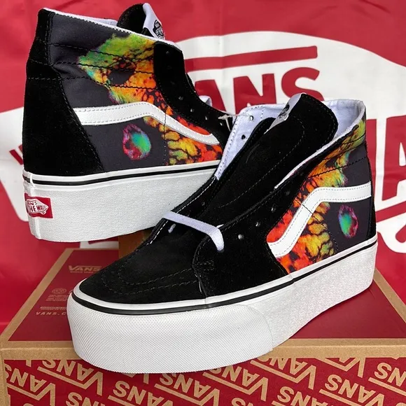 Vans Sk8-Hi TaperedParadoxical Black/MultiVNOA5JMKBMLWMNS Platforms - sneaker
