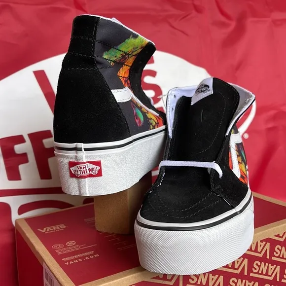 Vans Sk8-Hi TaperedParadoxical Black/MultiVNOA5JMKBMLWMNS Platforms - sneaker