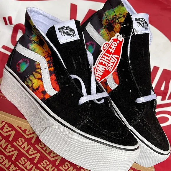 Vans Sk8-Hi TaperedParadoxical Black/MultiVNOA5JMKBMLWMNS Platforms - sneaker