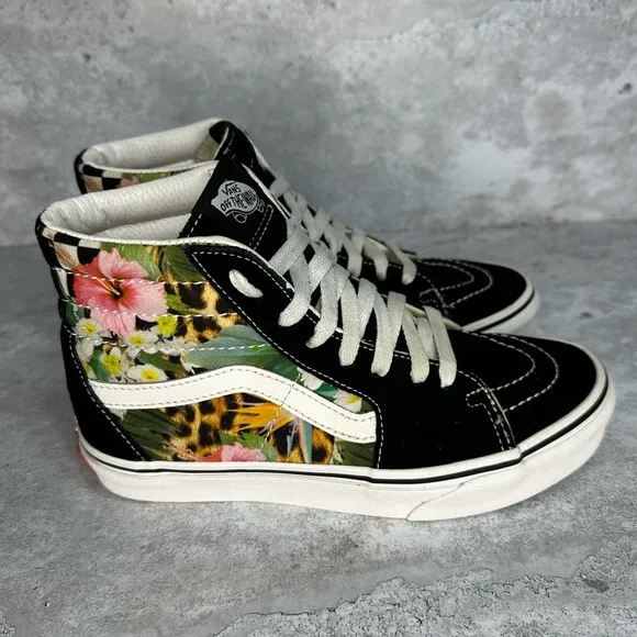 VANS SK8-Hi Tropical Animal Checkerboard Shoes 500714 Men's US 4.5 / 6 Woman’s