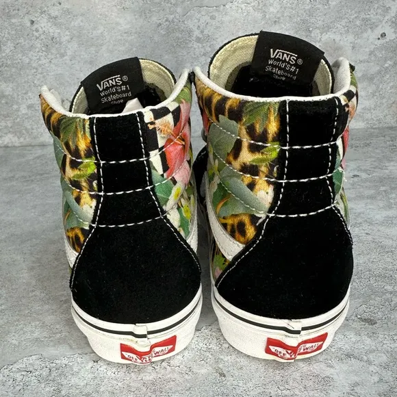 VANS SK8-Hi Tropical Animal Checkerboard Shoes 500714 Men's US 4.5 / 6 Woman’s