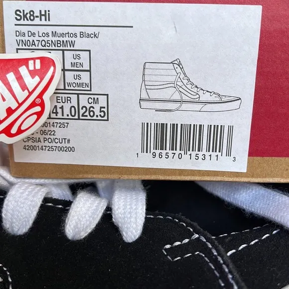 Vans Sk8-HiDia De Los Muertos Black/VNOA7Q5NBMWWMNS sneakers