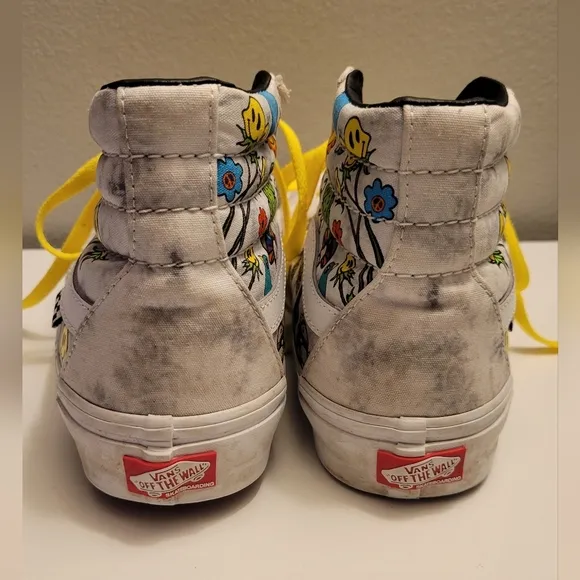Vans Skate Sk8-Hi Twisted Positivity Gray Tie Dye High Top Shoes