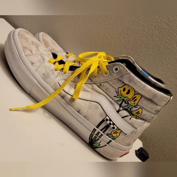 Vans Skate Sk8-Hi Twisted Positivity Gray Tie Dye High Top Shoes