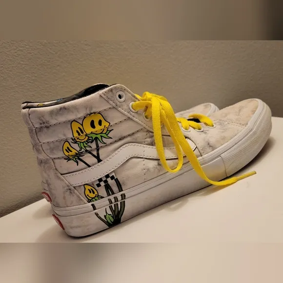 Vans Skate Sk8-Hi Twisted Positivity Gray Tie Dye High Top Shoes