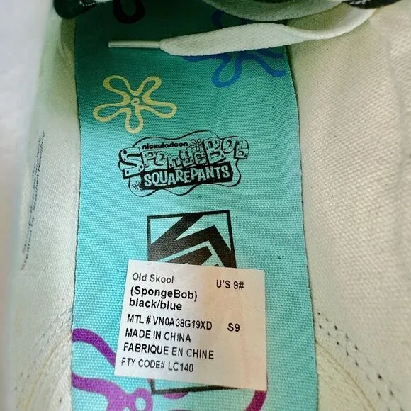 VANS®   |  SPONGEBOB SQUAREPANTS  |  M-9 / W-10.5  |  “Puffy 3D”  |  NWT