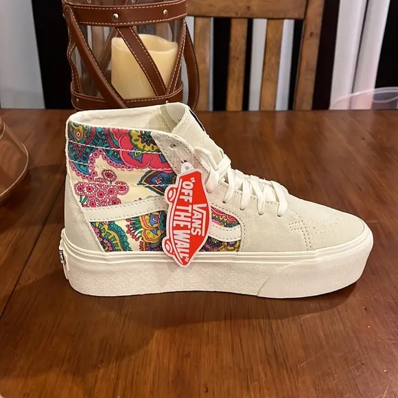 Vans Tapered Stackform Sneaker shoes new Turtledove Paisley Women’s Size 8