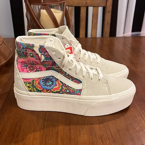Vans Tapered Stackform Sneaker shoes new Turtledove Paisley Women’s Size 8