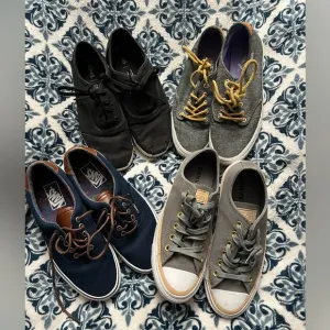 VANS, TOMS, CONVERSE women’s 8.5 Shoe Lot 4 pairs!!! EUC