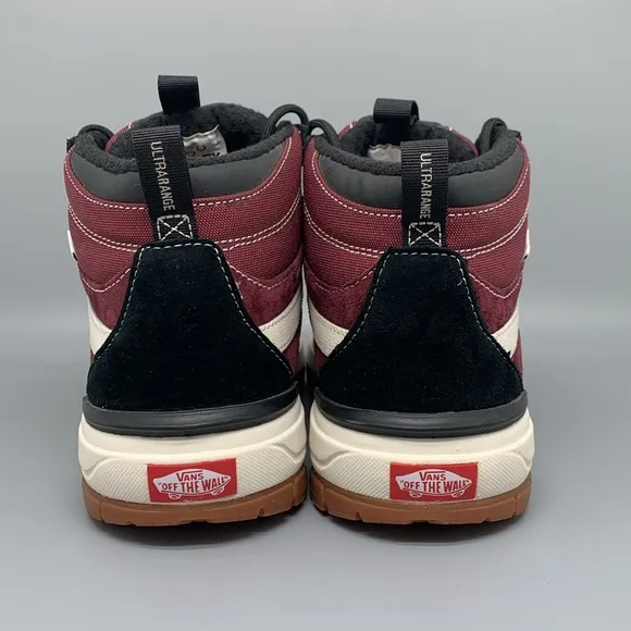 Vans UltraRange EXO HI MTE Maroon / White Shoes Men’s Sz 7 Women’s Sz 8.5