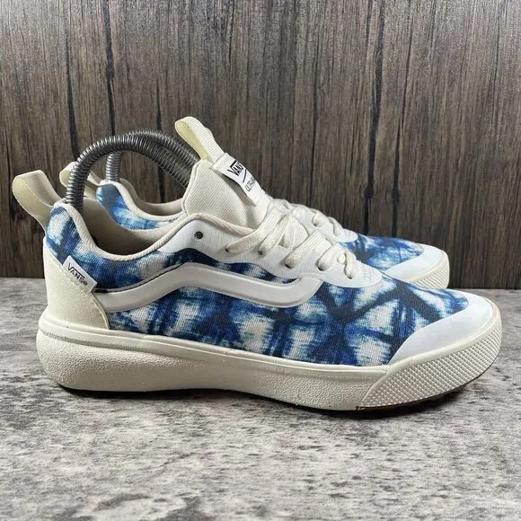 VANS Ultrarange Rapidweld Indigo Crean Blue White Women’s Size 7 Sneakers Shoes