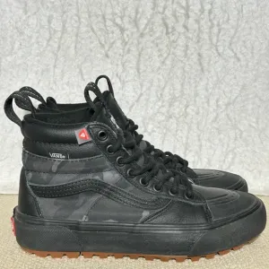Vans Unisex Black Camo SK8 MTE Water Repellent HiTop Skate Sneakers SZ Y 4.5 W 6