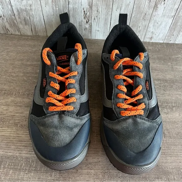 Vans Unisex Ultrarange EXO Navy and Orange Sneakers