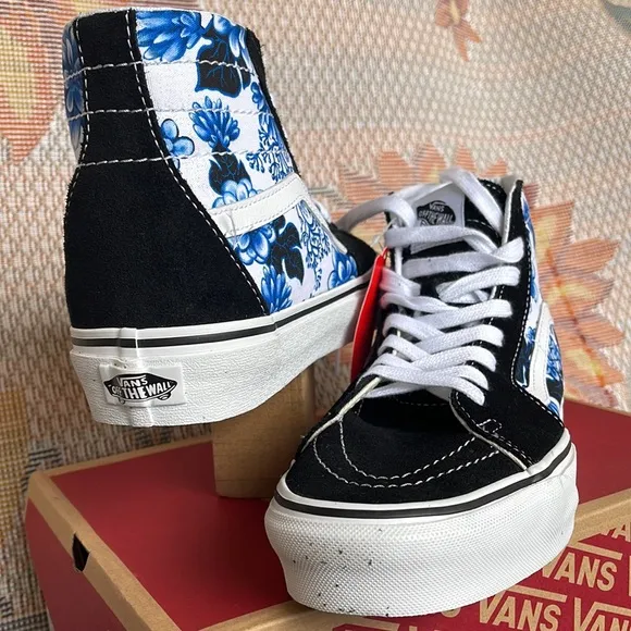 Vans WMNS Sks-Hi Tapered Floral Blue/WhiteVN0A4U16Y6ZSneakers